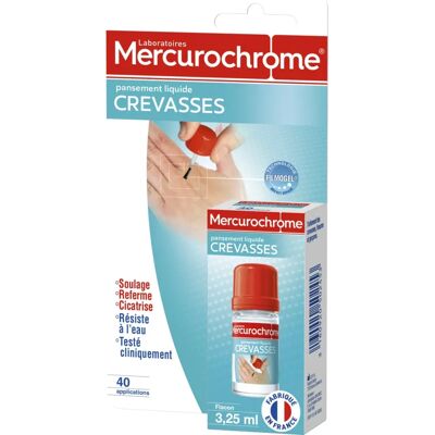 Bandage Liquide Mercurochrome pour Fissures Mains - 3,25ml - Publicité Bandage Liquide Mercurochrome pour Fissures Mains - 3,25ml - Publicité