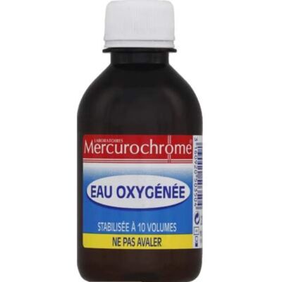 Eau Oxygénée Mercurochrome 200ml - Désinfectant & Antiseptique - Publicité Eau Oxygénée Mercurochrome 200ml - Désinfectant & Antiseptique - Publicité