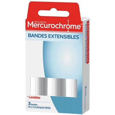 Bande Élastique Mercurochrome - Soutien des Articulations - Lot de 3 - Publicité Bande Élastique Mercurochrome - Soutien des Articulations - Lot de 3 - Publicité