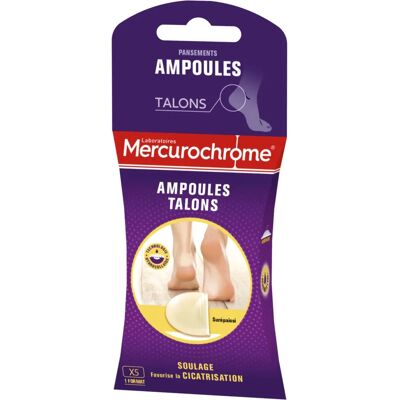 Mercurochrome Fußblasenpflaster - 2 Packungen à 5 Mercurochrome Fußblasenpflaster - 2 Packungen à 5