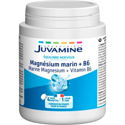 Juvamine Magnésium Marin + Vitamine B6 - Cure Longue - Publicité Juvamine Magnésium Marin + Vitamine B6 - Cure Longue - Publicité