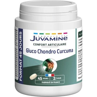 Juvamine Curcuma Chondroïtine Glucosamine - Soutien des Articulations - 90 Comprimés - Publicité Juvamine Curcuma Chondroïtine Glucosamine - Soutien des Articulations - 90 Comprimés - Publicité