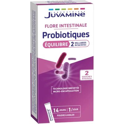 Juvamine Flore Intestinale Microbiote 14 Stick - Boîte 14 Sticks - Publicité Juvamine Flore Intestinale Microbiote 14 Stick - Boîte 14 Sticks - Publicité