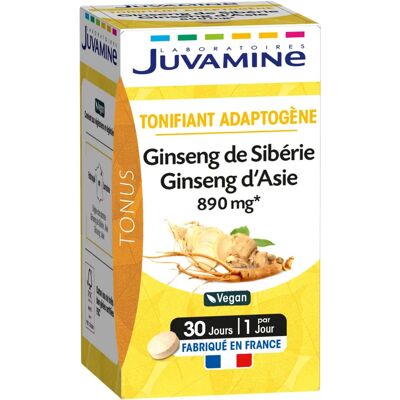Juvamine Ginseng de Sibérie d'Asie 30 Comprimés - Compléments alimentaires - Publicité Juvamine Ginseng de Sibérie d'Asie 30 Comprimés - Compléments alimentaires - Publicité