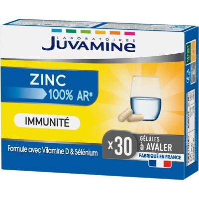 Juvamine Zinc Immunité 100% AR - Complément alimentaire - Publicité Juvamine Zinc Immunité 100% AR - Complément alimentaire - Publicité