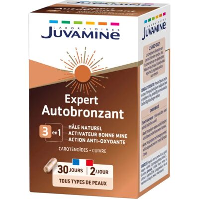 Juvamine Expert Autobronzeador 3En1 - Teint Naturel - Préparation au Soleil - Publicité Juvamine Expert Autobronzeador 3En1 - Teint Naturel - Préparation au Soleil - Publicité