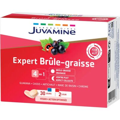 Juvamine Expert Brûle-Graisse Jour/Nuit 2 X 30 Comprimés - Complément minceur - Publicité Juvamine Expert Brûle-Graisse Jour/Nuit 2 X 30 Comprimés - Complément minceur - Publicité