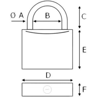 Candado de latón Plastimo - 40 mm, misma llave - Cerradura Candado de latón Plastimo - 40 mm, misma llave - Cerradura