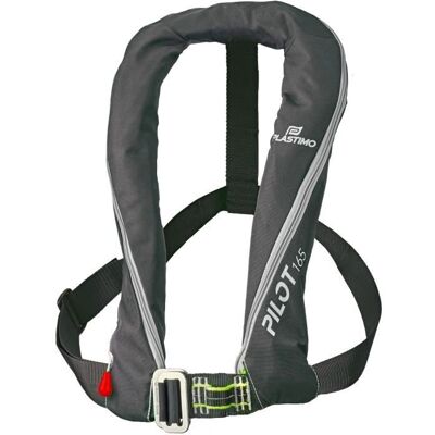 Giubbotto di salvataggio Plastimo Pilot 165N - Autogonfiabile, Nero, con Cintura di Sicurezza Giubbotto di salvataggio Plastimo Pilot 165N - Autogonfiabile, Nero, con Cintura di Sicurezza