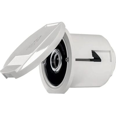 Plastimo - RoundStraightLid - Black - Water Outlet Connector Plastimo - RoundStraightLid - Black - Water Outlet Connector