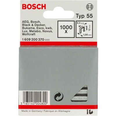 Bosch 1609200370 Confezione di graffe 1000 pezzi - Graffe Bosch 1609200370 Confezione di graffe 1000 pezzi - Graffe