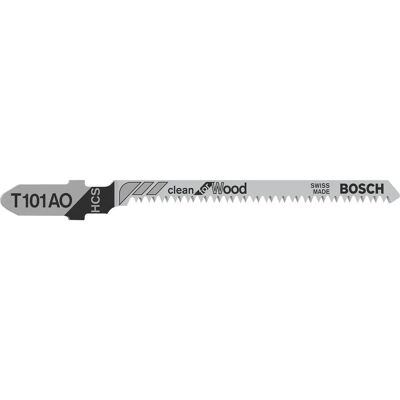 Bosch T101AO Curved Wood Jigsaw Blades - Softwood, Laminated Panels Bosch T101AO Curved Wood Jigsaw Blades - Softwood, Laminated Panels
