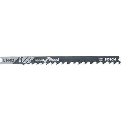 Bosch Speed for Wood Jigsaw Blade - U 144 D - Blue Bosch Speed for Wood Jigsaw Blade - U 144 D - Blue