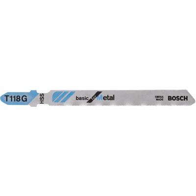 Bosch T118G High-Speed Steel Jigsaw Blades - Pack of 5 Bosch T118G High-Speed Steel Jigsaw Blades - Pack of 5