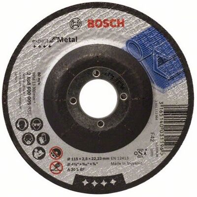 Disque de coupe métal Bosch A30 S BF 115mm - Accessoire meuleuse - Publicité Disque de coupe métal Bosch A30 S BF 115mm - Accessoire meuleuse - Publicité