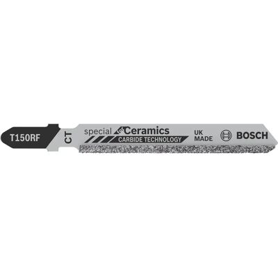 Lames de scie sauteuse Bosch T 150 RF - Céramique - Publicité Lames de scie sauteuse Bosch T 150 RF - Céramique - Publicité