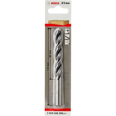 Bosch Modello 2608596306 Trapano a spirale per legno 9mm 120mm - Punta Bosch Modello 2608596306 Trapano a spirale per legno 9mm 120mm - Punta