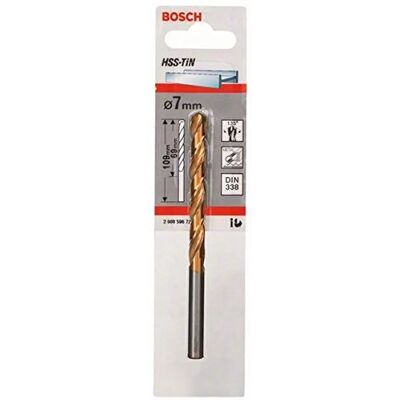 Bosch 2608596721 TiN Metallbohrer 7 mm - Bohrwerkzeug Bosch 2608596721 TiN Metallbohrer 7 mm - Bohrwerkzeug