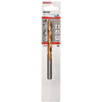 Bosch Bohrer 9,5 mm TiN - Metall, 125 mm Bosch Bohrer 9,5 mm TiN - Metall, 125 mm