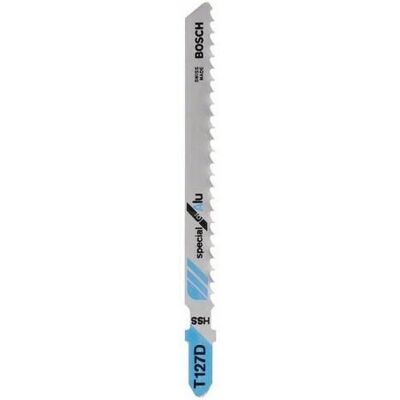 Bosch T 127 D Hochgeschwindigkeitsstahl (HSS) Stichsägeblatt - 100 Stück Bosch T 127 D Hochgeschwindigkeitsstahl (HSS) Stichsägeblatt - 100 Stück