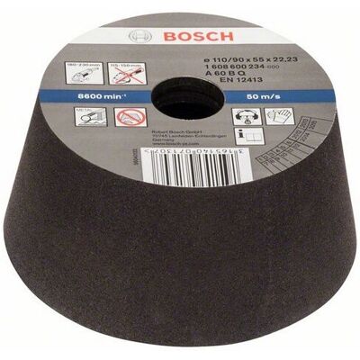 Accessoire Bosch 1 608 600 234 pour meuleuse - Roue conique en métal - Publicité Accessoire Bosch 1 608 600 234 pour meuleuse - Roue conique en métal - Publicité