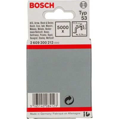 Bosch 2609200212 Confezione di Graffe a Filo Fin - Per Materiali Sottili Bosch 2609200212 Confezione di Graffe a Filo Fin - Per Materiali Sottili