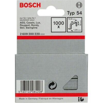 Bosch Modello 2609200220 Graffe - Confezione da 1000 Bosch Modello 2609200220 Graffe - Confezione da 1000