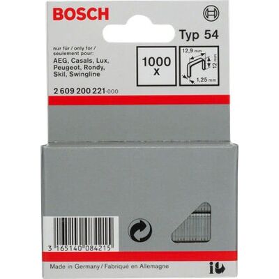 Bosch 2609200221 Graffette piane - 1000 pz - Confezione Bosch 2609200221 Graffette piane - 1000 pz - Confezione