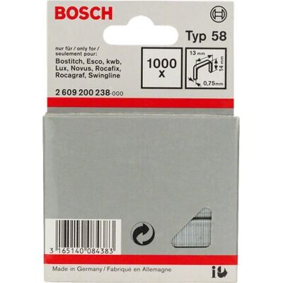 Bosch Modello 2609200238 Graffe - Confezione da 1000 - Uso universale Bosch Modello 2609200238 Graffe - Confezione da 1000 - Uso universale