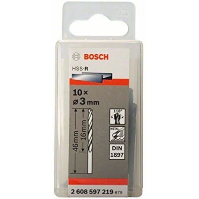 Bosch Modèle 2608597219 - Perceuses pour métal - Pack de 10 - Publicité Bosch Modèle 2608597219 - Perceuses pour métal - Pack de 10 - Publicité