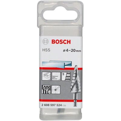 Burghiu escalonat Bosch 4-20mm, 70,5mm, 1/4" - Burghiu escalonat Burghiu escalonat Bosch 4-20mm, 70,5mm, 1/4" - Burghiu escalonat