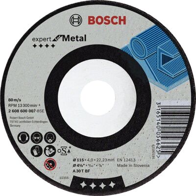 Disque de meulage Expert pour métal Bosch - Accessoire pour Meuleuse - Publicité Disque de meulage Expert pour métal Bosch - Accessoire pour Meuleuse - Publicité