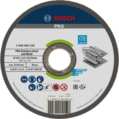 Bosch Edelstahl- und Metallschneidscheibe - Modell AS 46 T INOX BF Bosch Edelstahl- und Metallschneidscheibe - Modell AS 46 T INOX BF