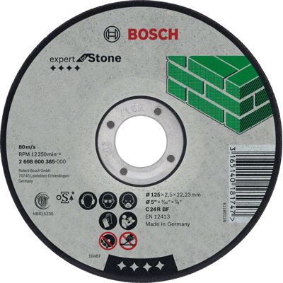 Bosch Model 2608600222 - Akumulatorowa Szlifierka Kątowa Akcesoria - Tarcza do Cięcia Kamienia Bosch Model 2608600222 - Akumulatorowa Szlifierka Kątowa Akcesoria - Tarcza do Cięcia Kamienia
