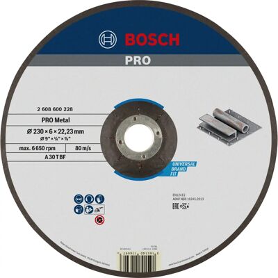 Bosch Expert Metaal Slijpschijf - Gekrompen 230 mm Bosch Expert Metaal Slijpschijf - Gekrompen 230 mm