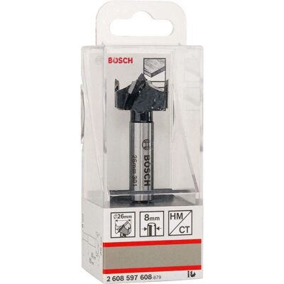Trapano Forstner Bosch 2608597608 - Diametro 26mm - Lunghezza 90mm - Modello 2608597608 Trapano Forstner Bosch 2608597608 - Diametro 26mm - Lunghezza 90mm - Modello 2608597608