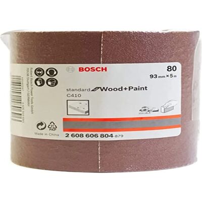 Bosch Schleifpapierrolle - 80 Körnung, 5m x 93mm - für Holz & Farbe Bosch Schleifpapierrolle - 80 Körnung, 5m x 93mm - für Holz & Farbe