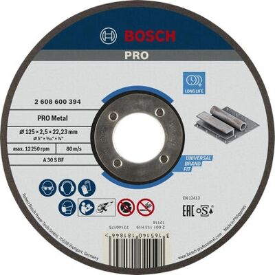 Disque de coupe Bosch A30SBF pour métal - Accessoire pour meuleuse - Publicité Disque de coupe Bosch A30SBF pour métal - Accessoire pour meuleuse - Publicité