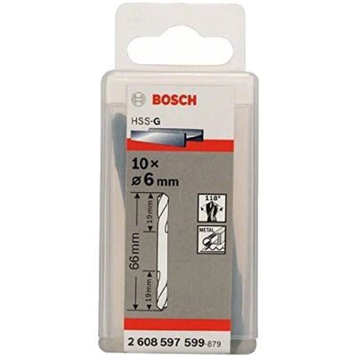 Bosch Modell 2608597599 Doppelspitzenbohrer - Metall & Kunststoff - 6mm Bosch Modell 2608597599 Doppelspitzenbohrer - Metall & Kunststoff - 6mm