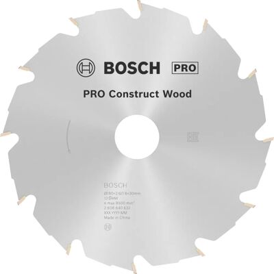 Bosch Construct Holz Kreissägeblatt - Hartmetall 180x30mm Bosch Construct Holz Kreissägeblatt - Hartmetall 180x30mm
