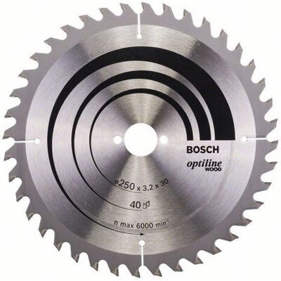 Bosch 2608640670 Circular Saw Blade - ATB 40 Teeth - 25cm Bosch 2608640670 Circular Saw Blade - ATB 40 Teeth - 25cm