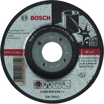 Bosch Modèle 2608600539 Disque de Débroussaillage Acier Inox - 115mm - Publicité Bosch Modèle 2608600539 Disque de Débroussaillage Acier Inox - 115mm - Publicité