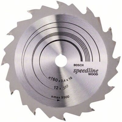 Lama di Sega Circolare Bosch - Carburo, 16cm, 12 Denti - Accessorio Utensile Lama di Sega Circolare Bosch - Carburo, 16cm, 12 Denti - Accessorio Utensile