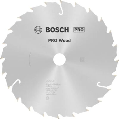 Lama circolare Bosch - Carburo, 190mm, 24 denti - Legno Lama circolare Bosch - Carburo, 190mm, 24 denti - Legno