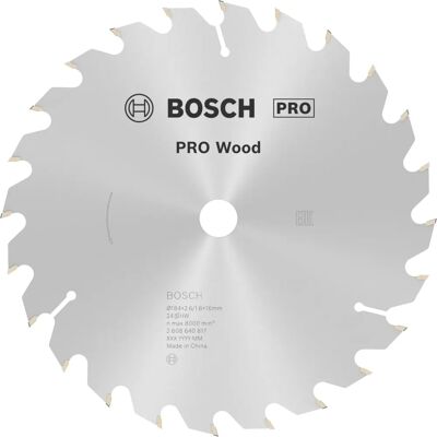 Bosch Zubehör Optiline Wood 2608640817 - Hartmetall Kreissägeblatt - 184x16x2.6mm Bosch Zubehör Optiline Wood 2608640817 - Hartmetall Kreissägeblatt - 184x16x2.6mm