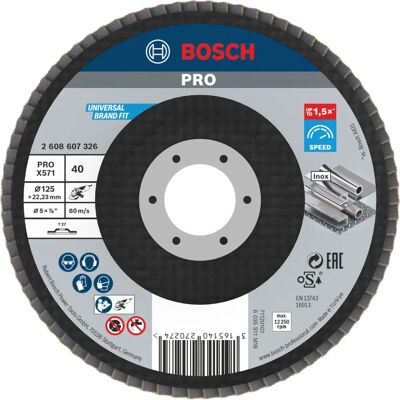Bosch 2608607326 Fiberskiva för metall - 125mm G40 Bosch 2608607326 Fiberskiva för metall - 125mm G40