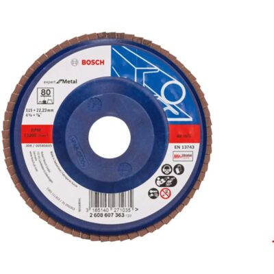 Disco de Lixamento Bosch X551 para Metal 115 mm K80 Disco de Lixamento Bosch X551 para Metal 115 mm K80