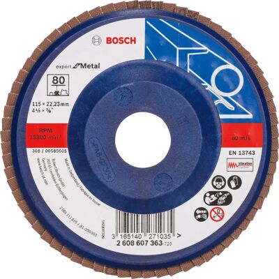 Bosch X551 Disque abrasif 115mm Grain 80 - Publicité Bosch X551 Disque abrasif 115mm Grain 80 - Publicité