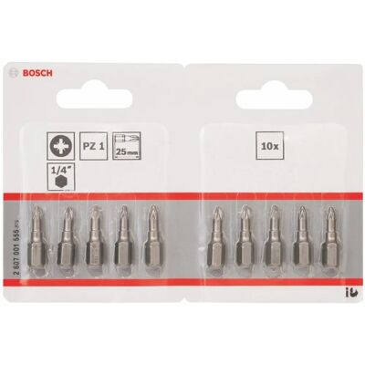 Bosch Modell 2607001555 Extra Hart Schrauberbit - PZ 1, 25mm Bosch Modell 2607001555 Extra Hart Schrauberbit - PZ 1, 25mm