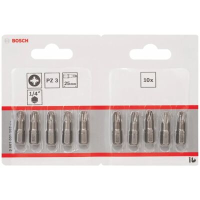 Bosch 2607001563 Extra Hart Schraubendreherbit - PZ 3, 25 mm Bosch 2607001563 Extra Hart Schraubendreherbit - PZ 3, 25 mm